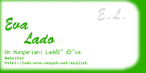 eva lado business card